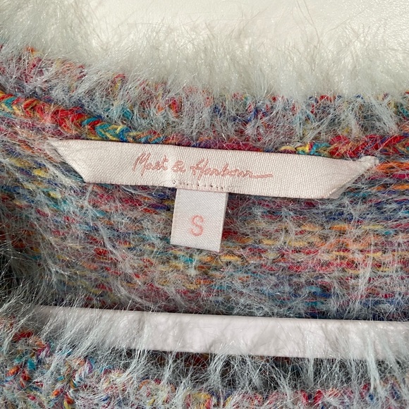 Mast & Harbour Sweater Super Soft Blue and Multicolor Speckle Size Small - Picture 4 of 7